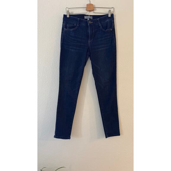 Wit & Wisdom Sophie Ankle Skinny Jeans Size 4 Dark Wash High Rise 5-Pocket Denim - Picture 2 of 10